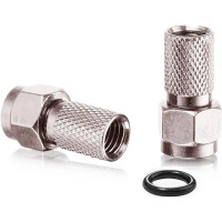 RG6 Contalı F Konnektör 1. Kalite 4 Adet