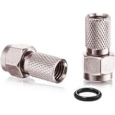 RG6 Contalı F Konnektör 1. Kalite 4 Adet