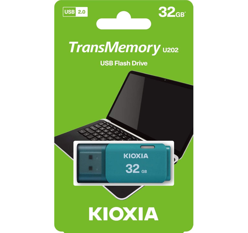 Kioxia 32GB Transmemory U202 USB 2.0 Flash Bellek
