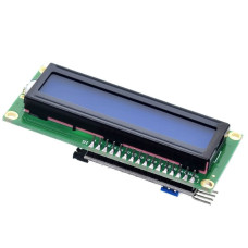 2x16 LCD Ekran - I2C Lehimli Mavi Display