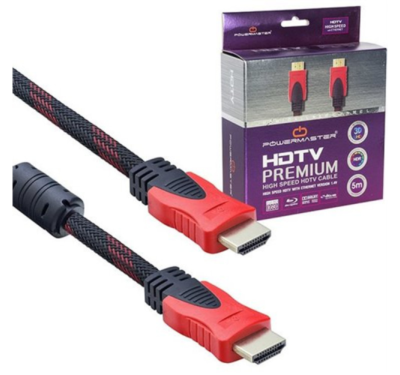 Powermaster Örgülü 3 Metre HDMI Kablo