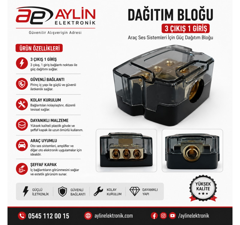 Megavox Db7 3+1 Blok Dağıtıcı