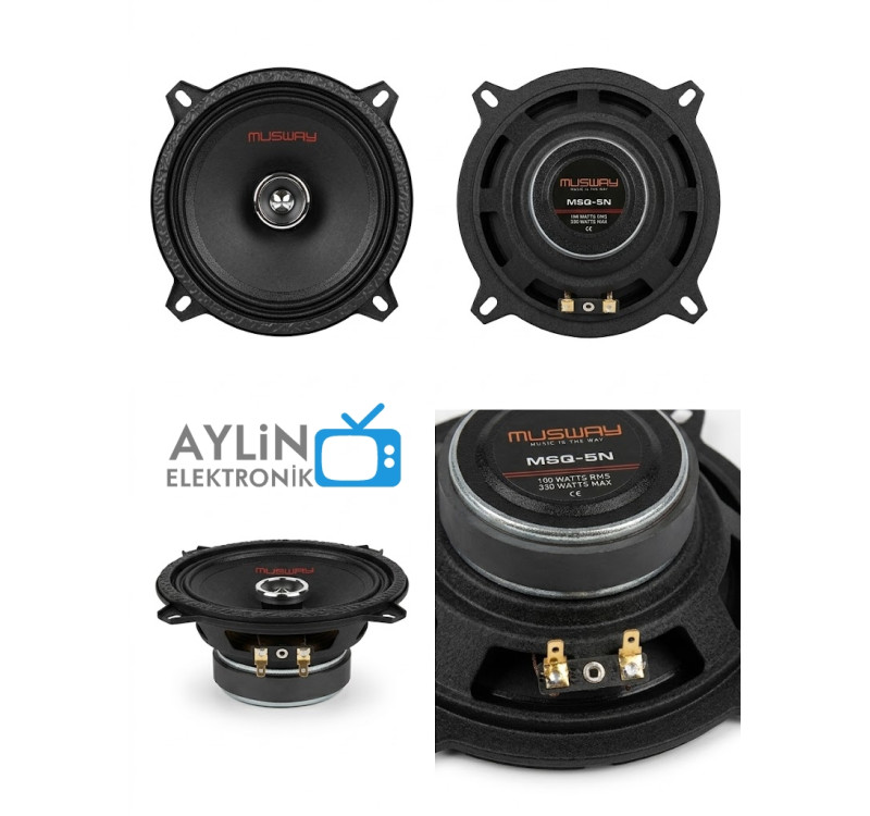 Musway Msq-5n Oto Midrange Hoparlör 13CM 330 Watt 2 Adet