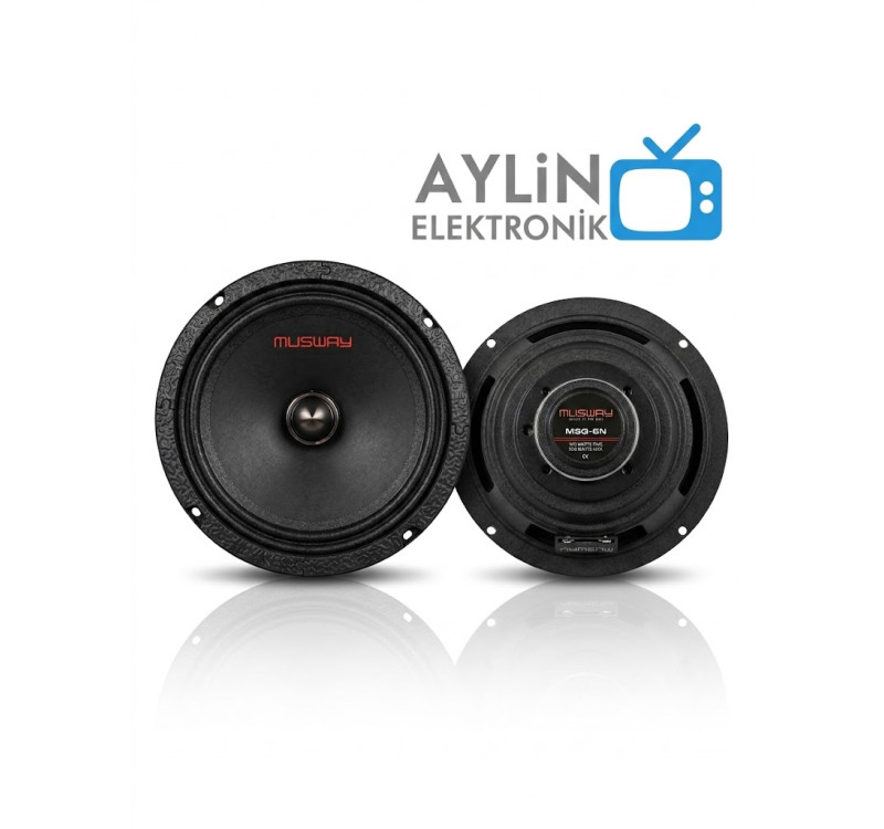 Musway MSQ-6N Oto Hoparlör Midrange 16cm 500 Watt 2 Adet