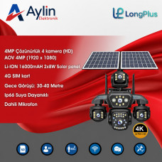 LongPlus LP-S403 4 Kameralı 4G Normal Sim ve eSIM Çift Panelli Solar Kamera Özellikleri