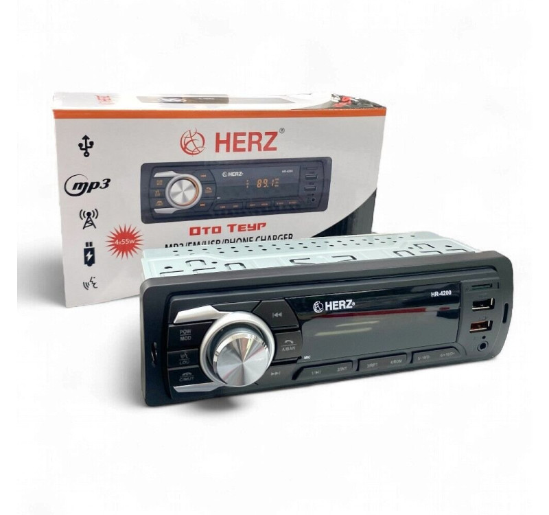 Herz HR-4200 Bluetooth-Aux-2xUSB-SD Oto Teyp