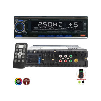 Megavox MGX-X700 Dsp Oto Teyp 4X60 Watt Bluetooth USB Fm Aux 7 Renkli