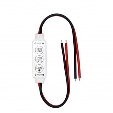 Powermaster 12-24 Volt Mini Üç Tuşlu Tek Renkli Led Kontrol Cihazı (Kırmızı - Siyah Kablo) Powermaster 12-24 Volt Mini Üç Tuşlu Tek Renkli Led Kontrol Cihazı (Kırmızı - Siyah Kablo)