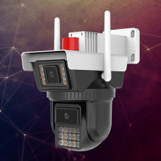 O-KAM 3040 3+3MP Wifi PTZ Kamera Adaptör Ve Hafıza Kartlı