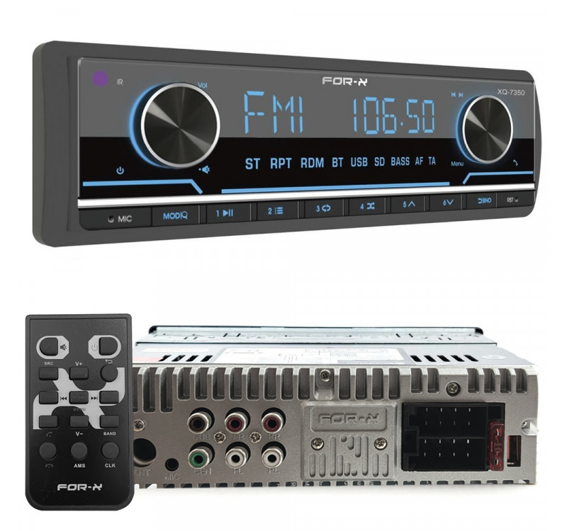 Oto Teyp 4x60w Usb/Bt Şarjlı APP Mikrofonlu For-x XQ-7350