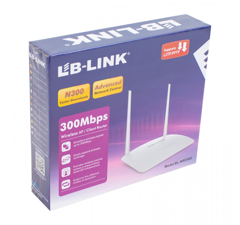 LB-Link BL-WR2000 300 Mbps 2 Antenli Wireless N Router LB-Link BL-WR2000 300 Mbps 2 Antenli Wireless N Router