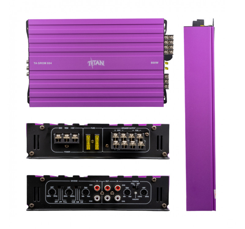 Magicvoice Titan-804 4 Kanallı Max 1600 Watt Oto Amfi-Anfi