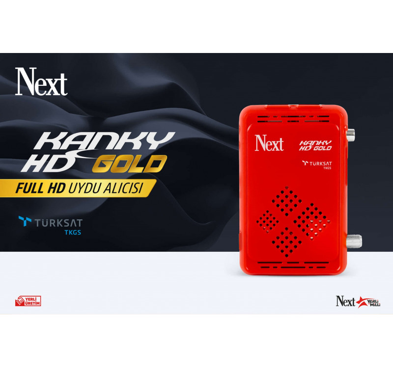 Next Kanky HD Gold TGKS'li MPEG4 HD Tak Kullan Uydu Alıcısı
