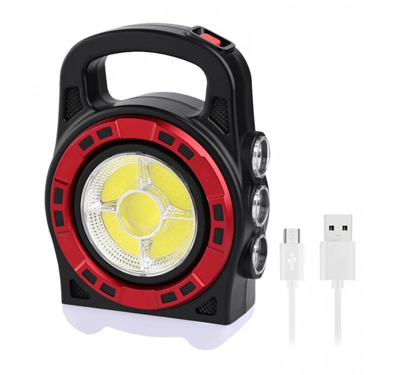 Cob Ledli 20 Watt 3 Kademeli Şarjlı USB Çıkışlı Solar(Güneş Enerjili) Lamba