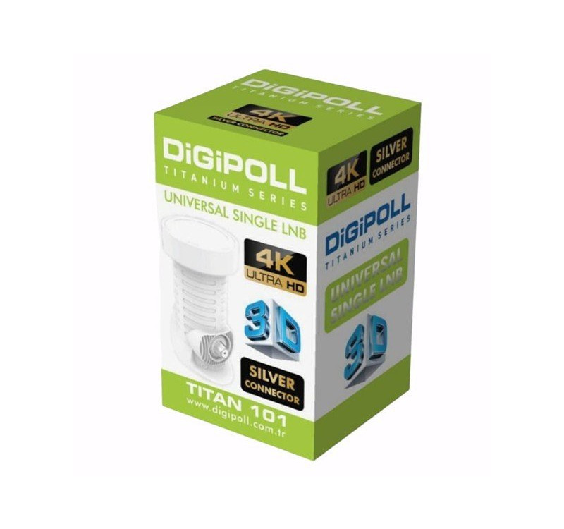 Digipoll Universal Single Tekli LNB Full HD 4K Uyumlu