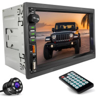 Double Teyp 7 İnç 4x65 Watt Mirrorlink Dual Usb Tf Aux 7 Renk Işıklı Ekran