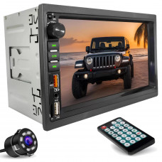 Double Teyp 7 İnç 4x65 Watt Mirrorlink Dual Usb Tf Aux 7 Renk Işıklı Ekran