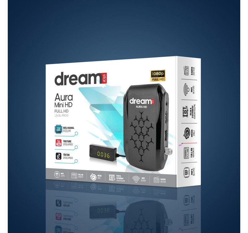 Dreamstar Aura Mini Full HD TKGS Uydu Alıcısı