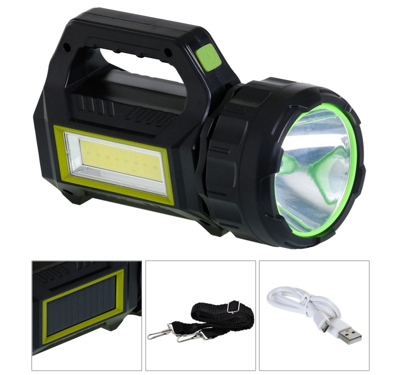 SOLAR ŞARJLI EL FENERİ PROJEKTÖR 10W BEYAZ KIRMIZI+COB LED SOLAR ŞARJLI EL FENERİ PROJEKTÖR 10W BEYAZ KIRMIZI+COB LED