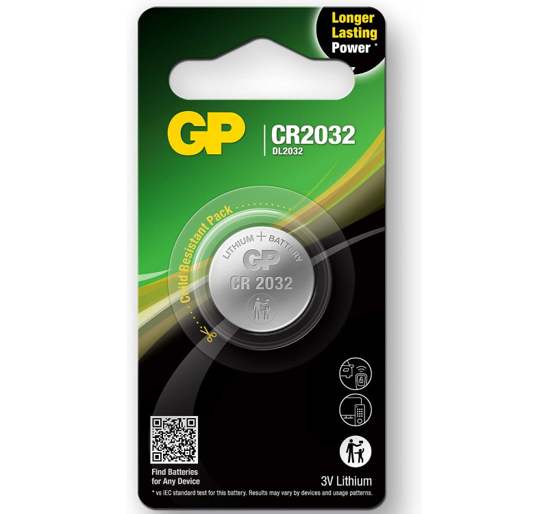 Gp CR2032 Boy Lityum Düğme Pil, 3 Volt, Tekli Fiyat
