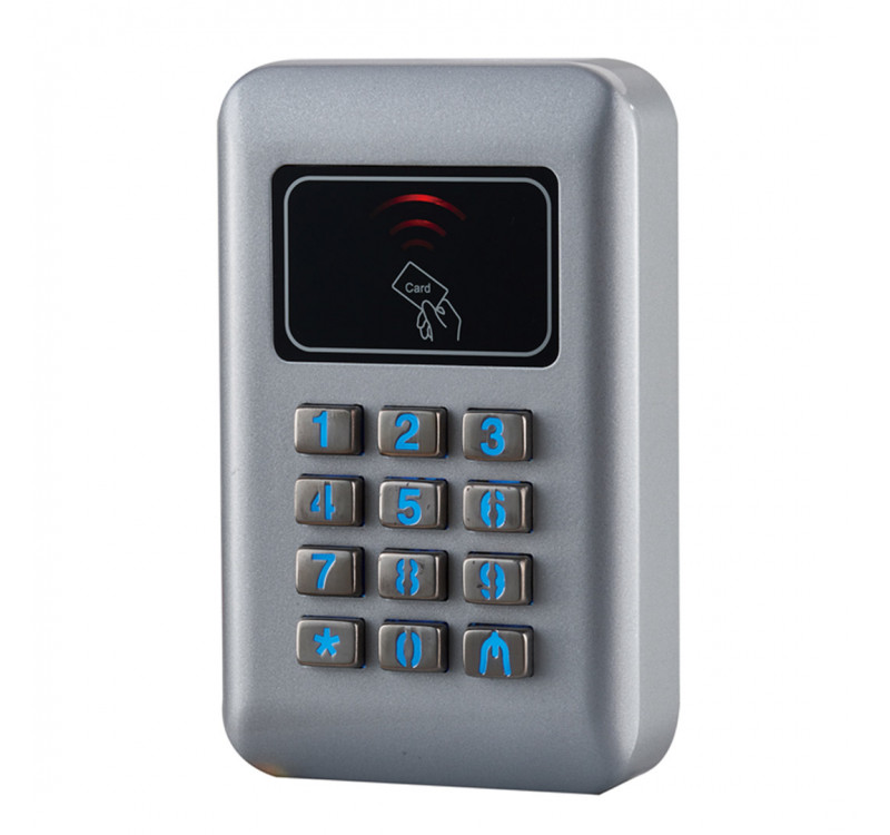 Metal Şifrematik Okuyucu Su Geçirmez (Pin+Prox)