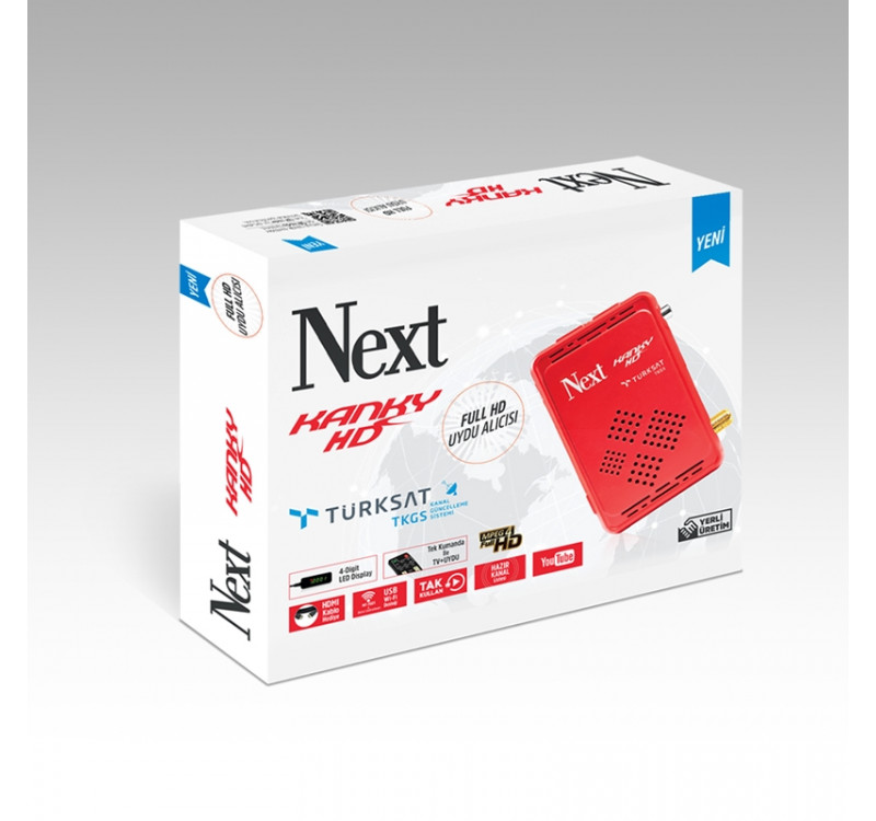 Next Kanky HD TGKS'li MPEG4 HD Tak Kullan Uydu Alıcısı