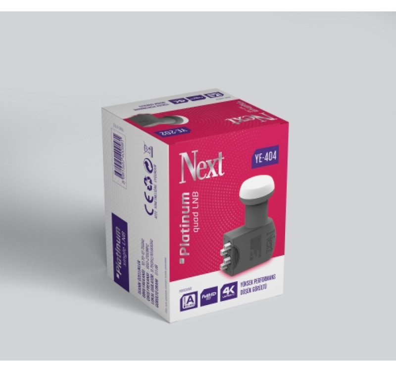 Next YE-404 QUAD Platinum (Dörtlü)4'lü LNB