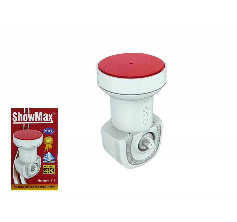 Showmax Platinum-111 UHD 4K 3D 0.1dB Universal Tekli LNB