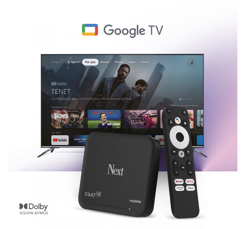 Next Start- 4K TV Box Android Orjinal Google sertifikalı Google TV OTT Kutu