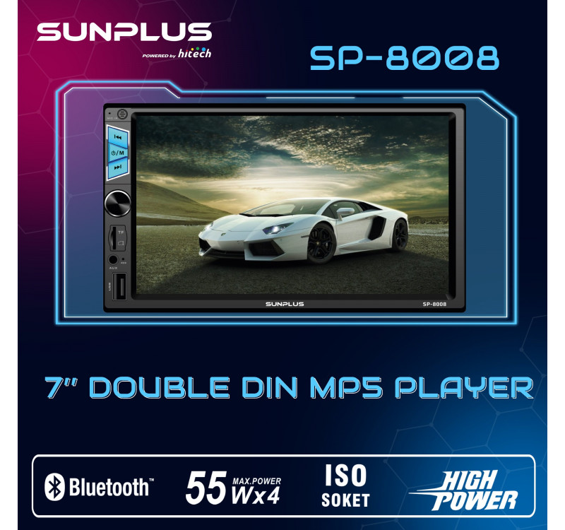 Sunplus SP-8008 7 Inç Double Oto Teyp