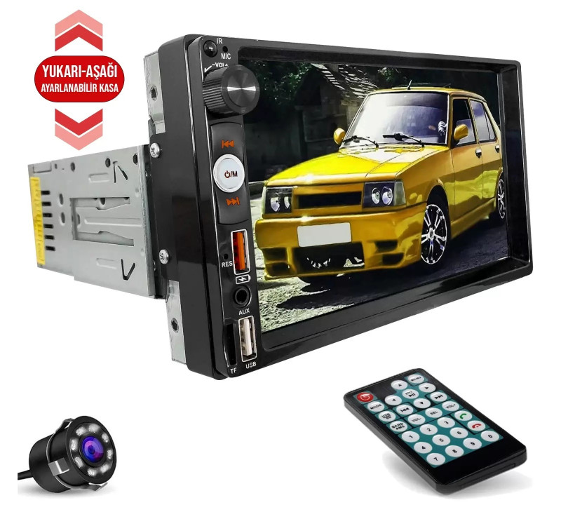 Tofaş Double Teyp Singel Dın 7 İnç 4x65 Watt Mirrorlink Aux Tf Dual Usb Ayarlanabilir Kasa