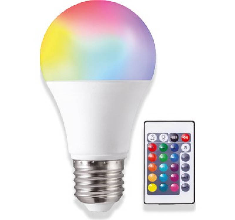 Uzaktan Kumandalı Rgb Led Ampul 9 Watt E27 Tasarruflu