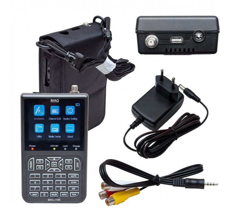Mag MAG-2100 3.5'' DVB-S/S2 LCD Ekran Görüntülü HD Uydu Yön Sinyal Bulucu
